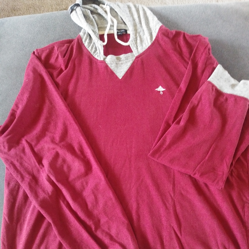 Men's red hoodie